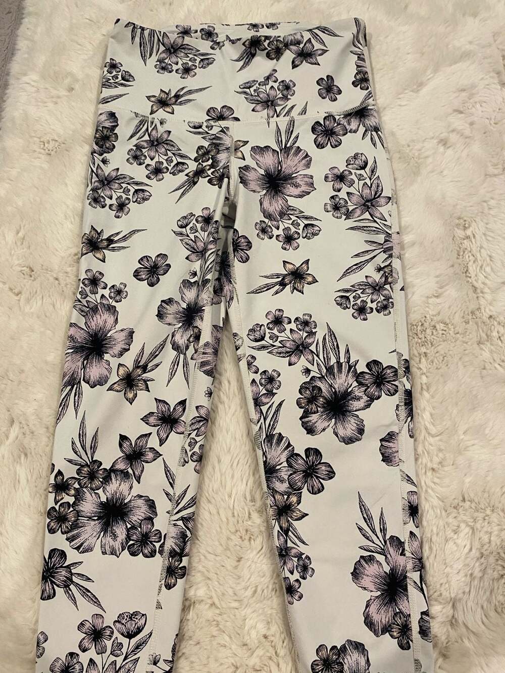 MonoB Floral Print High-Rise Workout Leggings Style APH1826